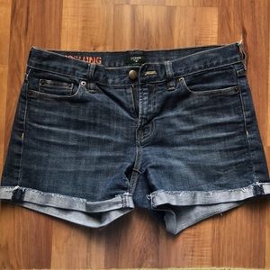 JCrew hipslung denim shorts
